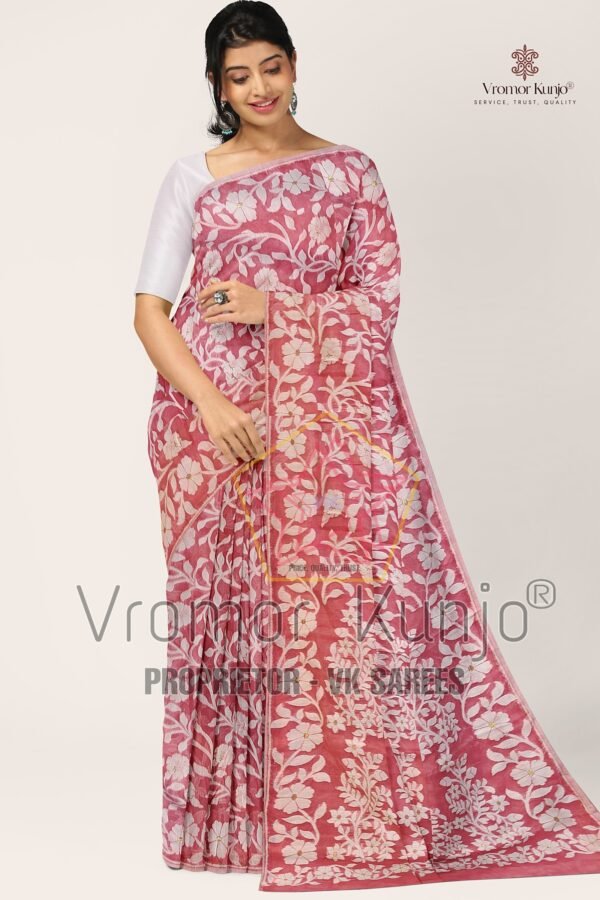 Small Tree Motif Premium Jamdani Sarees