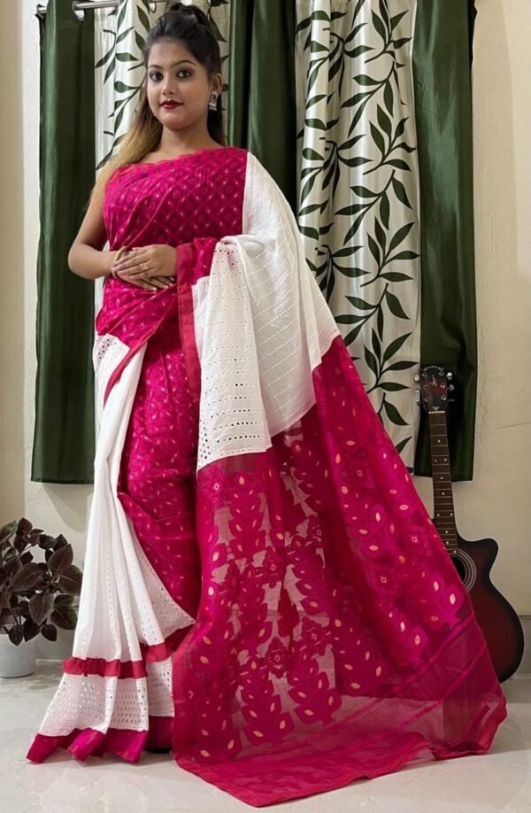 Minakari Hakuba Mismatch Jamdani Sarees