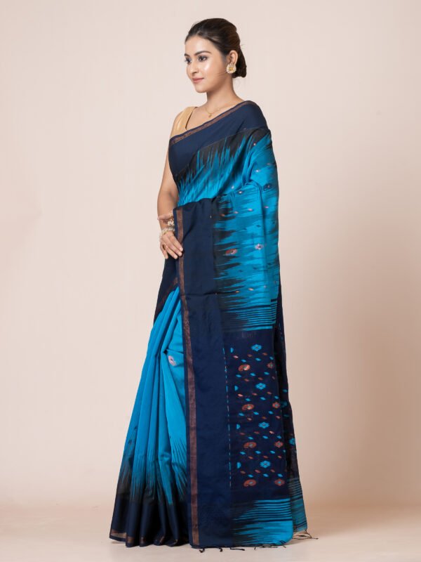 Royal Ikkat Handloom Saree by Vromor Kunjo - Image 4
