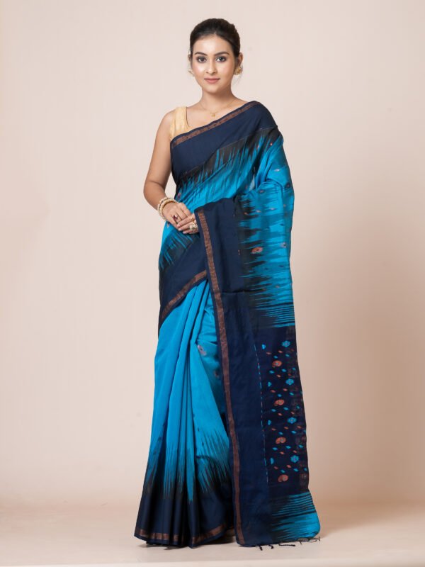 Royal Ikkat Handloom Saree by Vromor Kunjo - Image 2