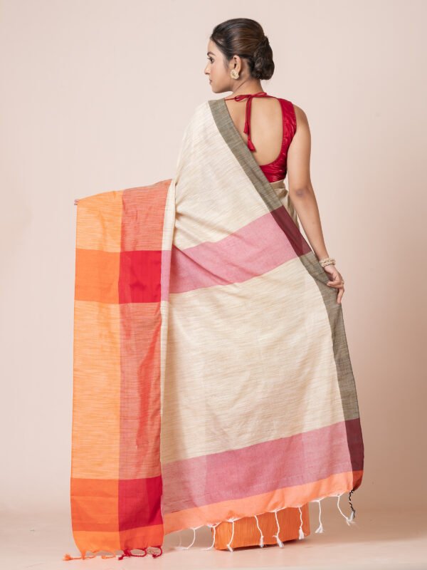 Luxe Cotton Blend Premium Saree by Vromor Kunjo - Image 5