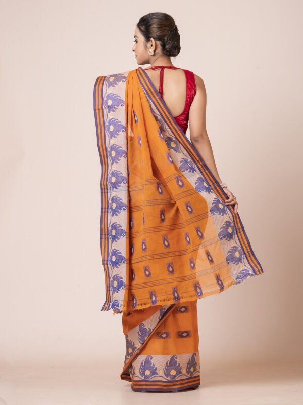 Peach Blossom Taant Saree - Image 3