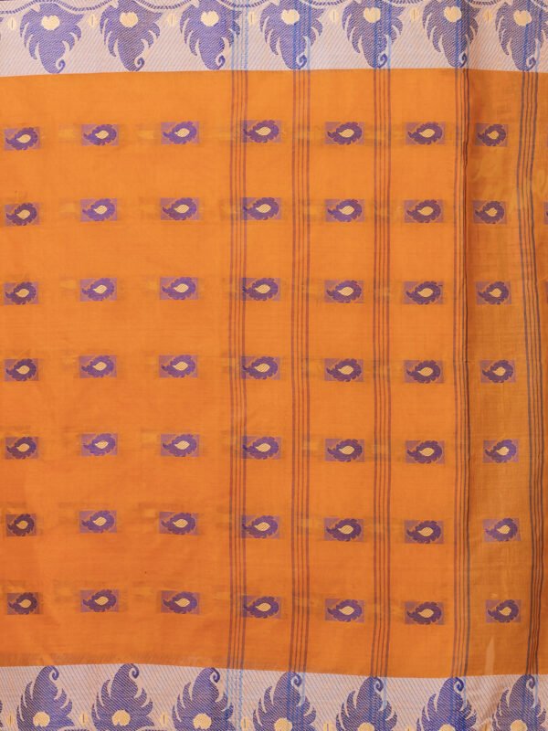 Peach Blossom Taant Saree - Image 4